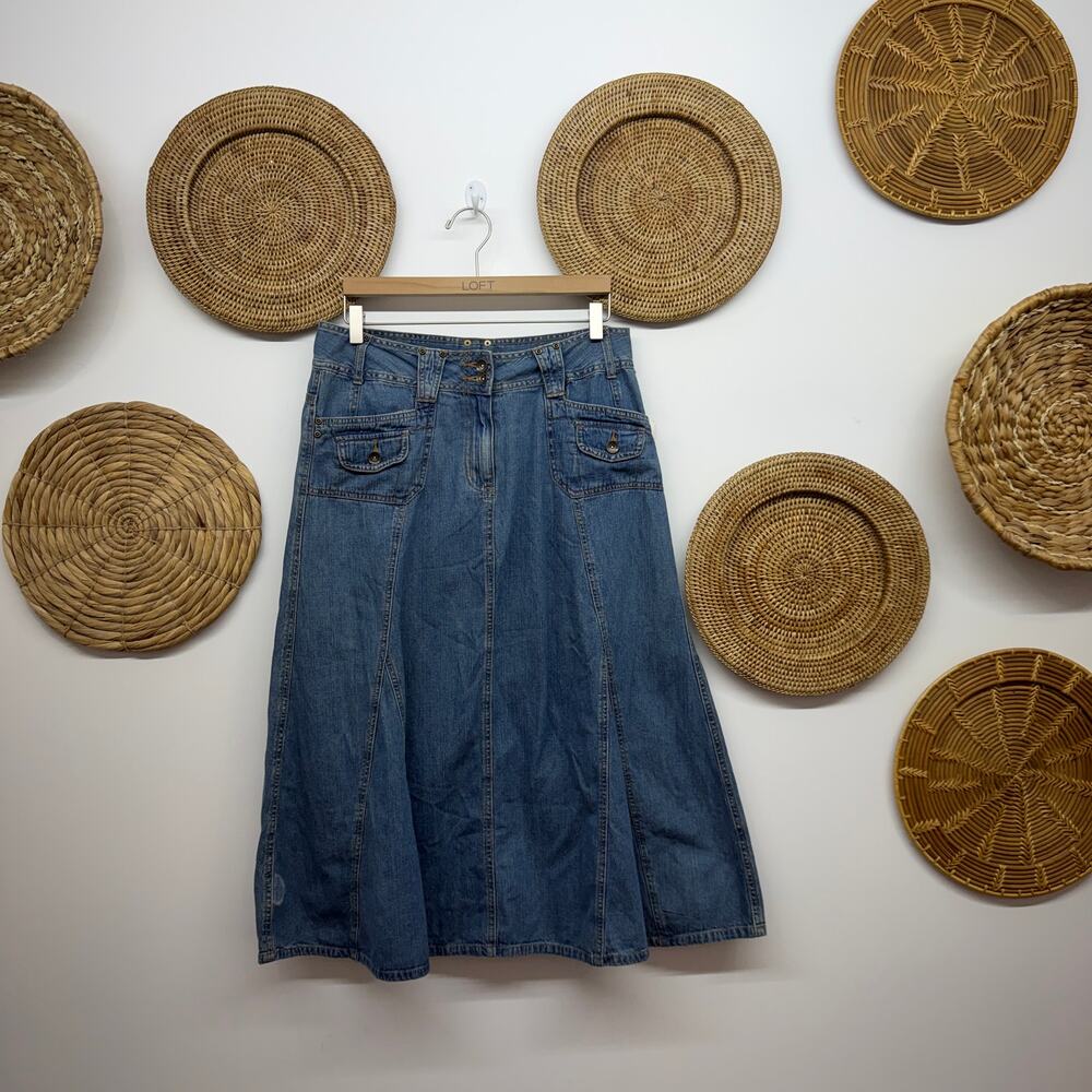 NWT Vintage Y2K 2000s Faded Glory Denim Skirt 12